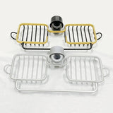 Kitchen Space Aluminum Sink Drain Rack Sponge Storage Faucet Holder Soap Drainer Shelf Basket Organizer Bathroom Accessories Aimak Store
