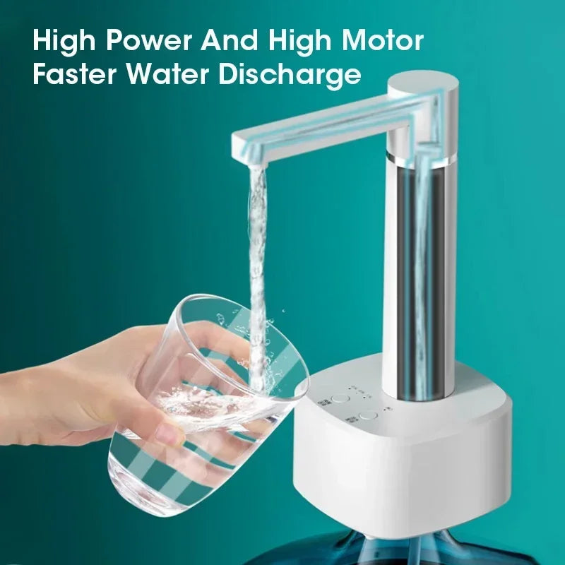 3-gear Electric Water Gallon Bottle Automatic Water Dispenser USB Pump Dispenser Water Bucket Suction Device, Desktop Water Pump Aimak Store