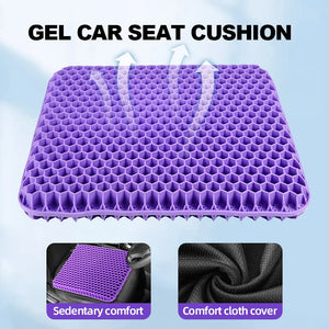 Gel Seat Cushion Summer Breathable Honeycomb Design For Pressure Relief Back Tailbone Pain - Home Office Wheelchair Chair Cars Aimak Store