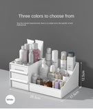 Plastic Drawer Makeup Storage Box Dormitory Finishing Shelf Cosmetics Skin Care Dressing Table Desktop Stationery Box Aimak Store