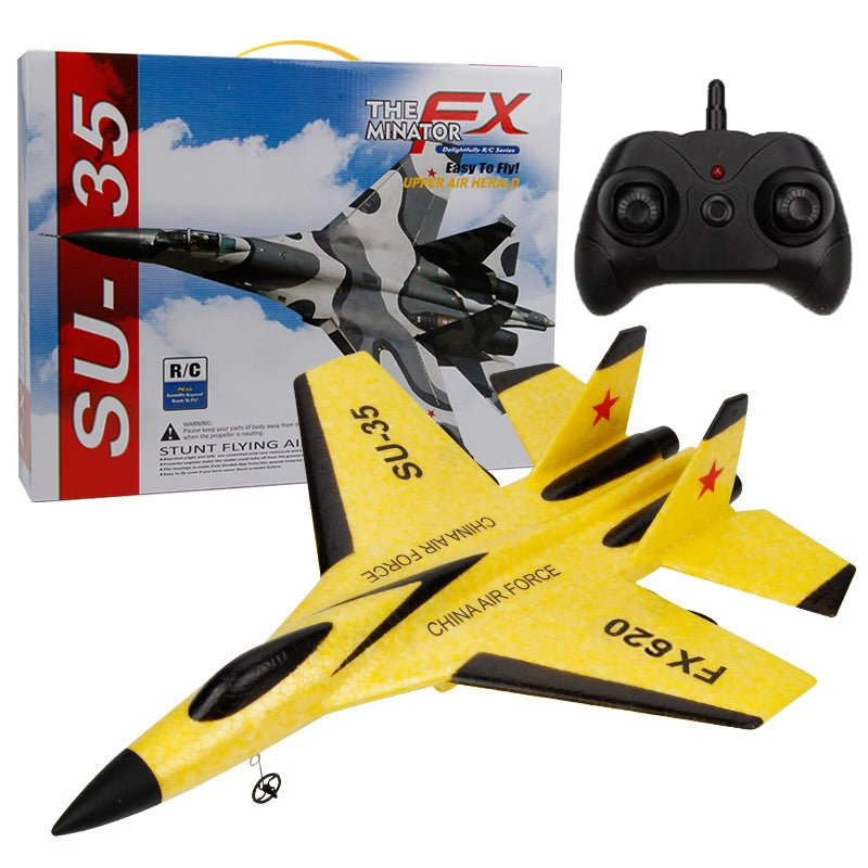 RC Foam Aircraft SU-35 Plane 2.4G Radio Control Glider Remote Control Fighter Plane Glider Airplane Foam Boys Toys for Children Aimak Store