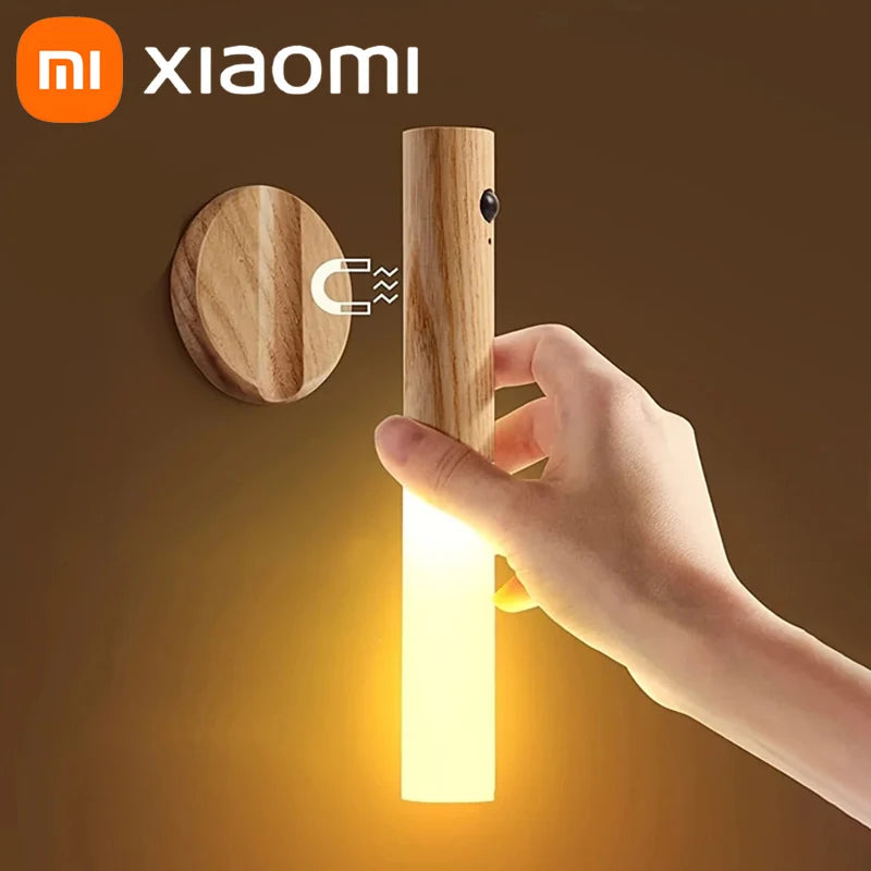 Xiaomi Intelligent Night Light Human Body Induction LED Rechargeable Household Corridor Cabinet Toilet Wall Induction Lighting Aimak Store