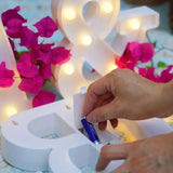 1pc White Decorative Led Light Up 6.3'' Number Letters Sign Night Lights Marquee For Home Wedding Party Birthday Christmas Decor Aimak Store