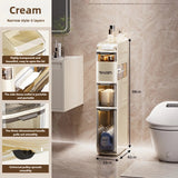 Bathroom crevice wardrobe storage cabinet, bathroom shelf, bathroom toilet storage cabinet, toilet side storage cabinet Aimak Store