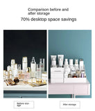 Plastic Drawer Makeup Storage Box Dormitory Finishing Shelf Cosmetics Skin Care Dressing Table Desktop Stationery Box Aimak Store