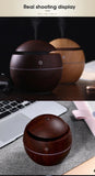 Mini Imitation Wood Sonic Humidifier USB Aromatherapy Essential Oil Diffuser Home Air Humidifier Desktop Woodgrain Humidifier Aimak Store