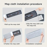 JOYBOS 40cm Spin Flat Mop Set Hand Free Wring With Dual Chamber Bucket Washable Microfiber Wet&Dry For Home Floor Cleaning Mops Aimak Store