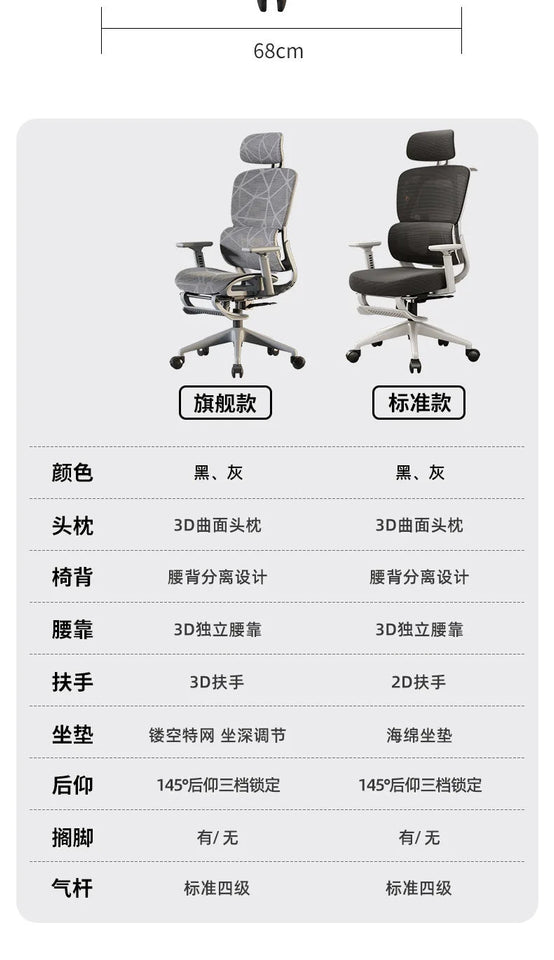 Silla Ergonómica Computer Home Office Chair Family Back Comfortable Seat Hollow Study Long Sitting Ergonomic Chair Aimak Store