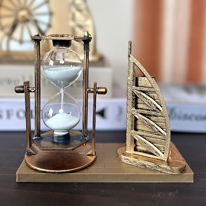 Creative Student Gift Retro Ferris Wheel Quicksand Hourglass Ornaments Domestic Desktop Decoration Crafts Aimak Store