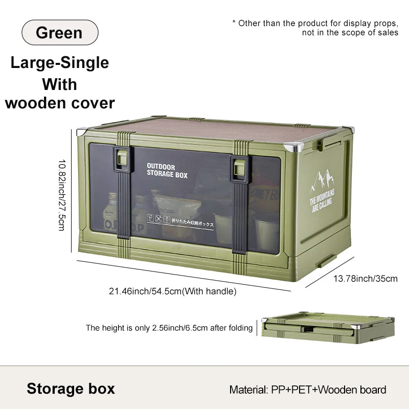 UFORU Outdoor camping storage box Car trunk organizer Car multilayer thickened with cover picnic storage folding box Aimak Store