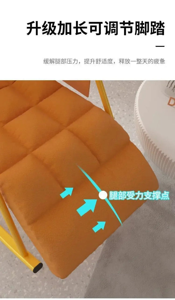 Rocking Chair Folding Nordic Balcony Lazy Chair Adult Leisure Technology Cloth Rocking chairs Sofa Bedroom Garden Lounge Seat Aimak Store