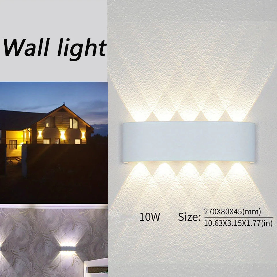 LED Wall Lamp Waterproof IP66 Indoor Outdoor Lamp  Garden Lights for Living Room Hallway Bedroom Decor Aimak Store