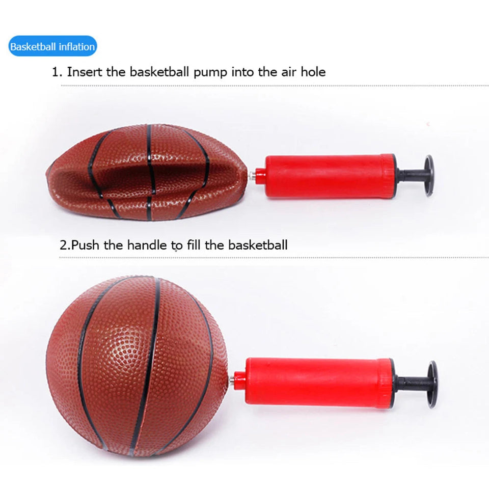 Basketball Goals with Ball and Pump Portable Basketball Hoop Adjustable Portable Basketball Hoop Indoor Outdoor Play for Kids Aimak Store
