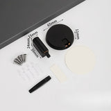 1 set of household silent, punch-free, invisible floor-mounted door stoppers, suitable for bathrooms and bedrooms Aimak Store