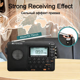 Retekess V115 Radio FM AM SW Portable Radios AM FM Rechargeable Shortwave Radio Battery Powered Full Waves USB Recorder For Gift Aimak Store