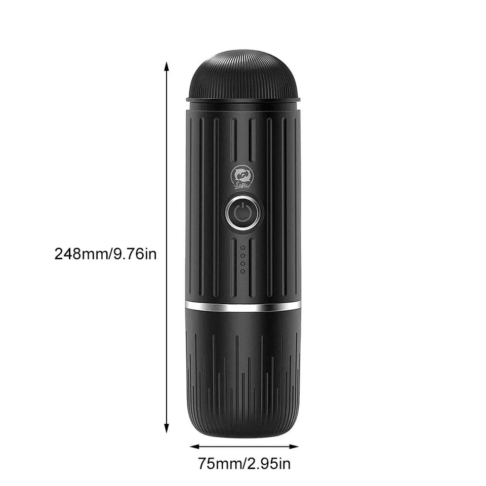 Portable Coffee Maker Electric Espresso Machine Compatible with Capsule & Ground Coffee Capsules Coffee Maker 2 In 1 for Hiking Aimak Store