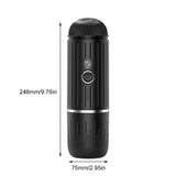 Portable Coffee Maker Electric Espresso Machine Compatible with Capsule & Ground Coffee Capsules Coffee Maker 2 In 1 for Hiking Aimak Store