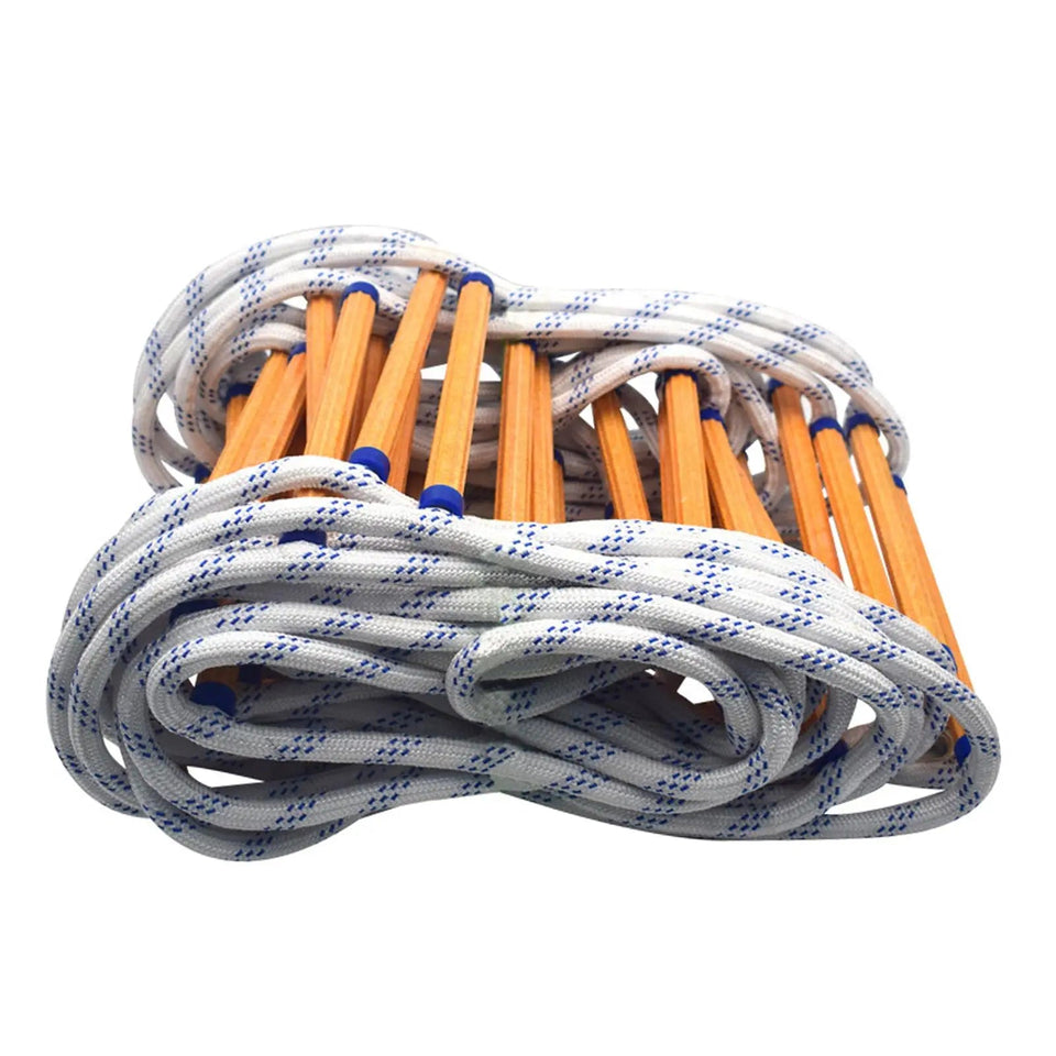 Emergency Escape Ladder Rope Portable Fast to Deploy Flame Resistant Aimak Store