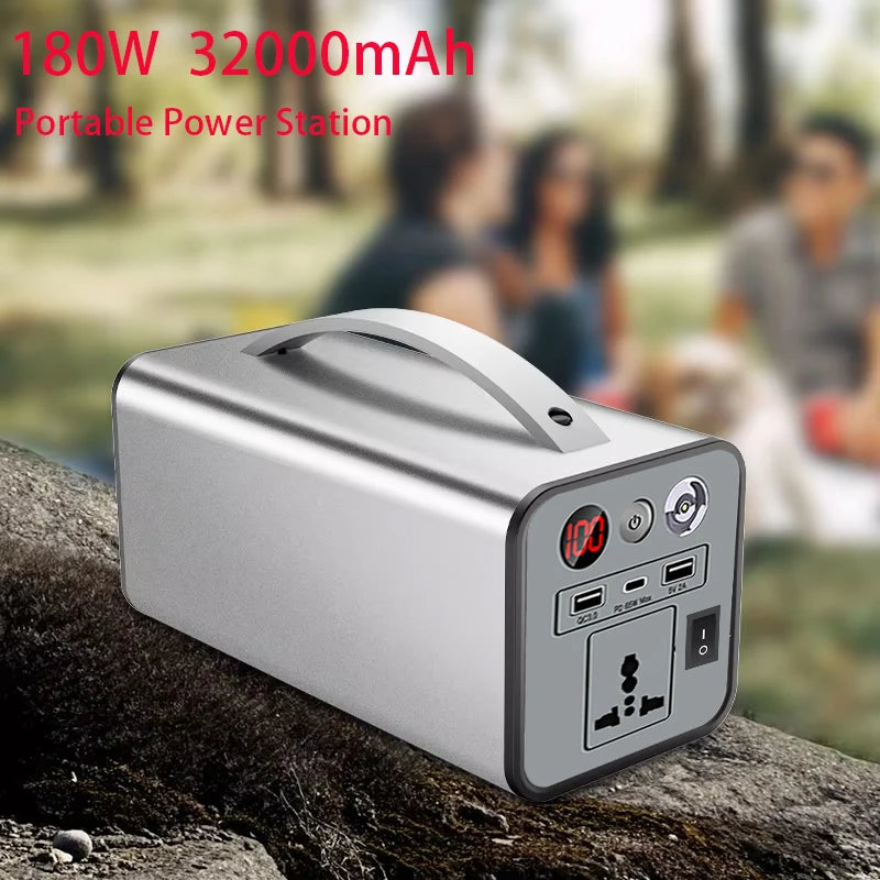 110V/220V 32000mAh Portable Power 180W Battery AC DC output Outdoor Charger Emergency Power Supply Power Bank Aimak Store