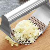 Upgraded Stainless Steel Garlic Press Squeezer Manual Garlic Ginger Rocker Crusher Garlic Cutting Mince Tools Kitchen Gadgets Aimak Store