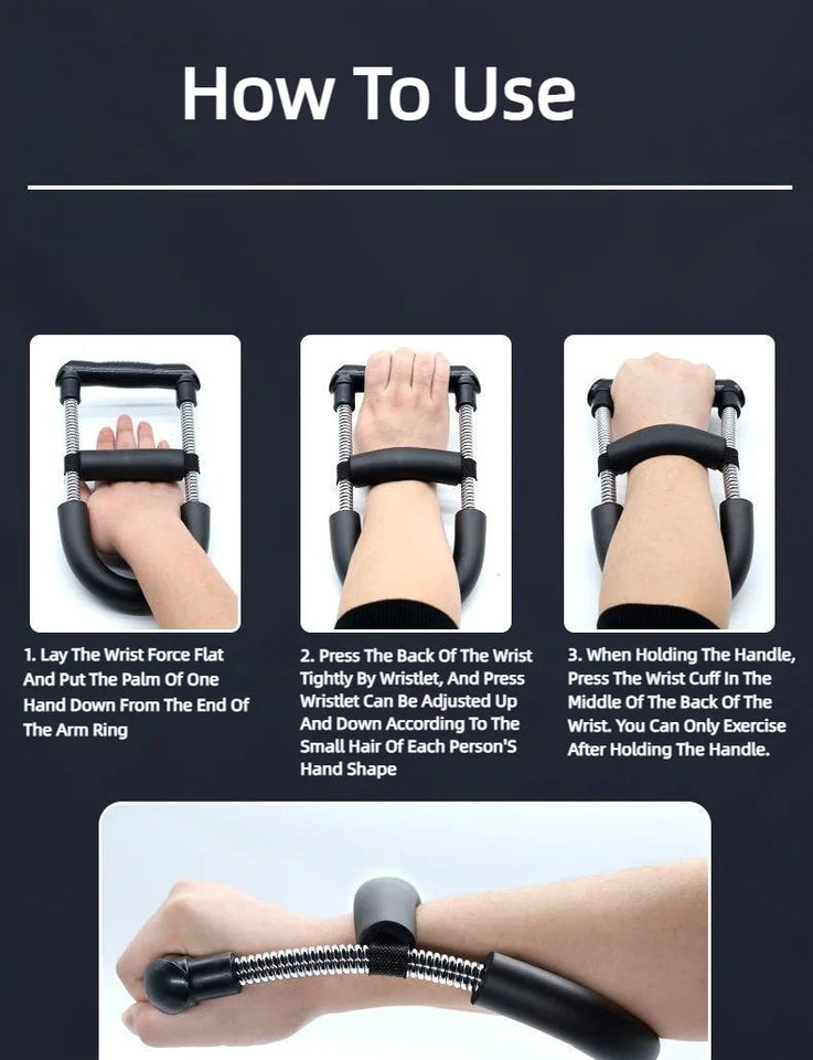 Adjustable Forearm Hand Trainer Wrist Exercises Force Power Strengthener Fitness Equipment Wrists And Strength Grips Workout Aimak Store