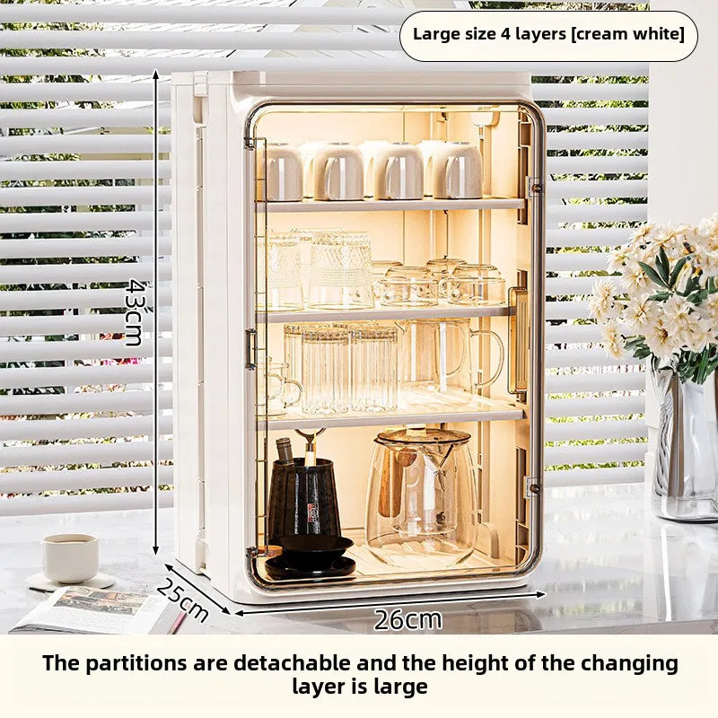 Dustproof Cup Storage Rack Desktop Tea Cup Holder Water Cups Holder Tea Set Storage Box Coffee Mug organizer Aimak Store