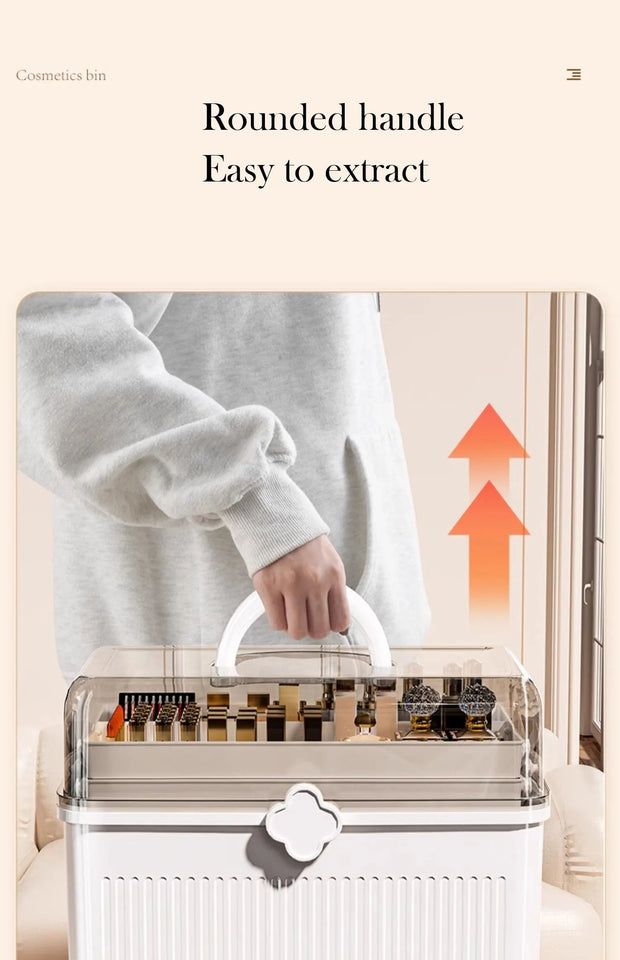 Art Craft Organizer Storage Box with 3 Layers Plastic Tool Box with Handle for Sewing Cosmetic Storage Box Portable Medicine Box Aimak Store