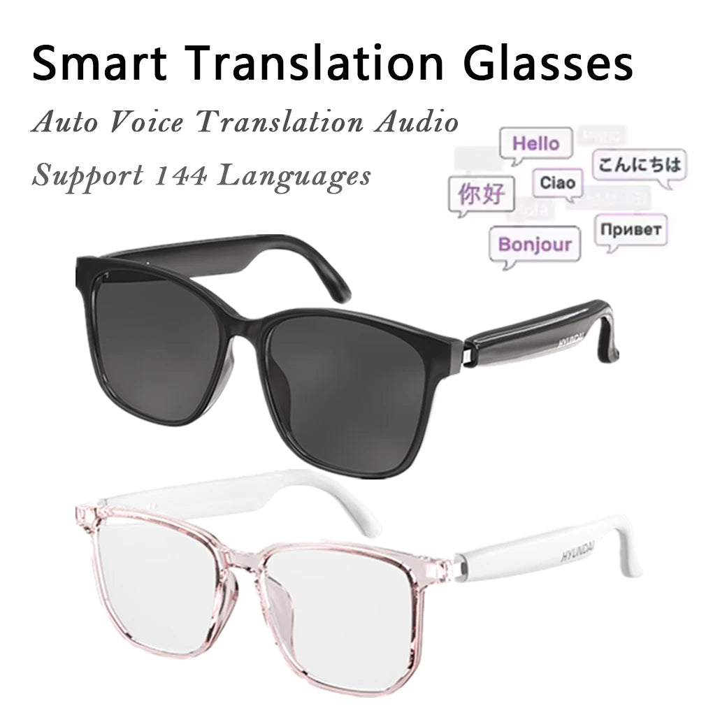 Smart Glasses AI Intelligent Translation Wireless Bluetooth Glasses Auto Voice Translation Audio Glasses Support 144 Languages Aimak Store