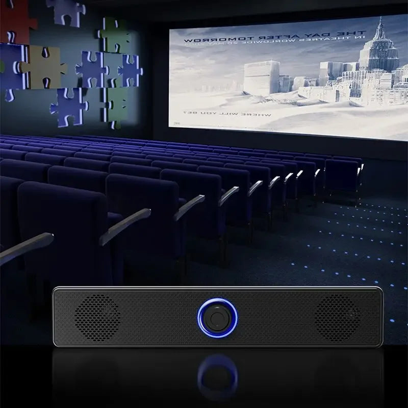 Bluetooth Computer Speakers Wired Surround Sound Bar Stereo Subwoofer Soundbar for Desktop Laptop PC Mini Home Theater System Aimak Store