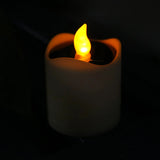 Romantic Solar Energy LED Light Candle Lamp Waterproof Nightlight for Home Decoration Yellow Flameless Fake Electronic Candle Aimak Store
