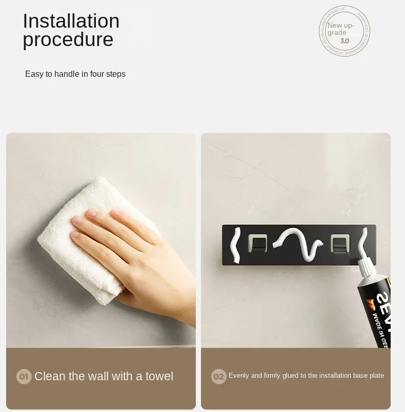 kitchen accessories organizer，Kitchen knife storage box, knife holder, non-perforation, wall-mounted rack, kitchen items Aimak Store