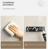 kitchen accessories organizer，Kitchen knife storage box, knife holder, non-perforation, wall-mounted rack, kitchen items Aimak Store