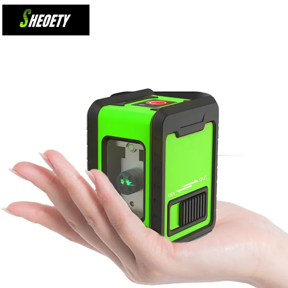 Professional Mini Laser Level Tool 2 Lines Green Laser Self-leveling Leveling Horizontal Vertical Cross Laser Levers Machine Aimak Store
