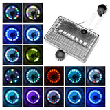 Solar LED Bicycle Spoke Light USB Rechargeable Bicycle Rim Decor Light Waterproof Cycling Tire Lights for Cycling Decoration Aimak Store