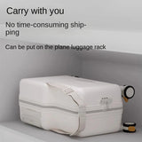 Travel suitcases can sit and ride children's luggage new lazy walking children trolley case boys girls wooden horse suitcase Aimak Store