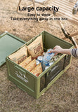 UFORU Outdoor camping storage box Car trunk organizer Car multilayer thickened with cover picnic storage folding box Aimak Store