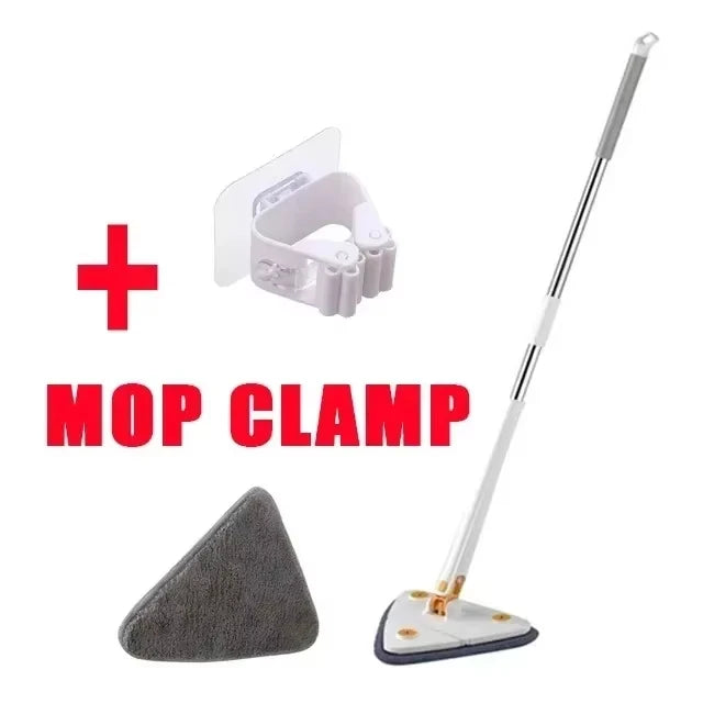 Triangle Mop 360 Rotatable Extendable Adjustable 110 Cm Cleaning Mop For Tub Tile Floor Wall Cleaning Mop Deep Cleaning Mop Aimak Store