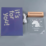 Drop Shipping Personalized Nightlight USB LED Customized Name 3D Lamp  Decoration Bedroom Toys Birthday For Baby Children Gift Aimak Store