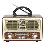 Portable Wooden Retro Bluetooth Speaker Radio FM / AM / SW  Card TF USB MP3 Music Player Aimak Store