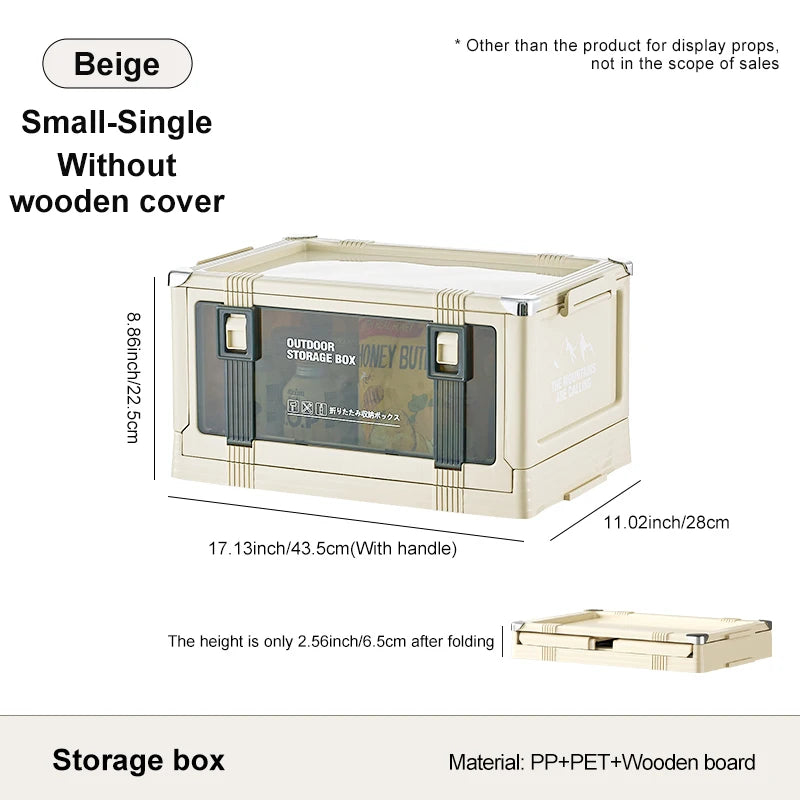 UFORU Outdoor camping storage box Car trunk organizer Car multilayer thickened with cover picnic storage folding box Aimak Store