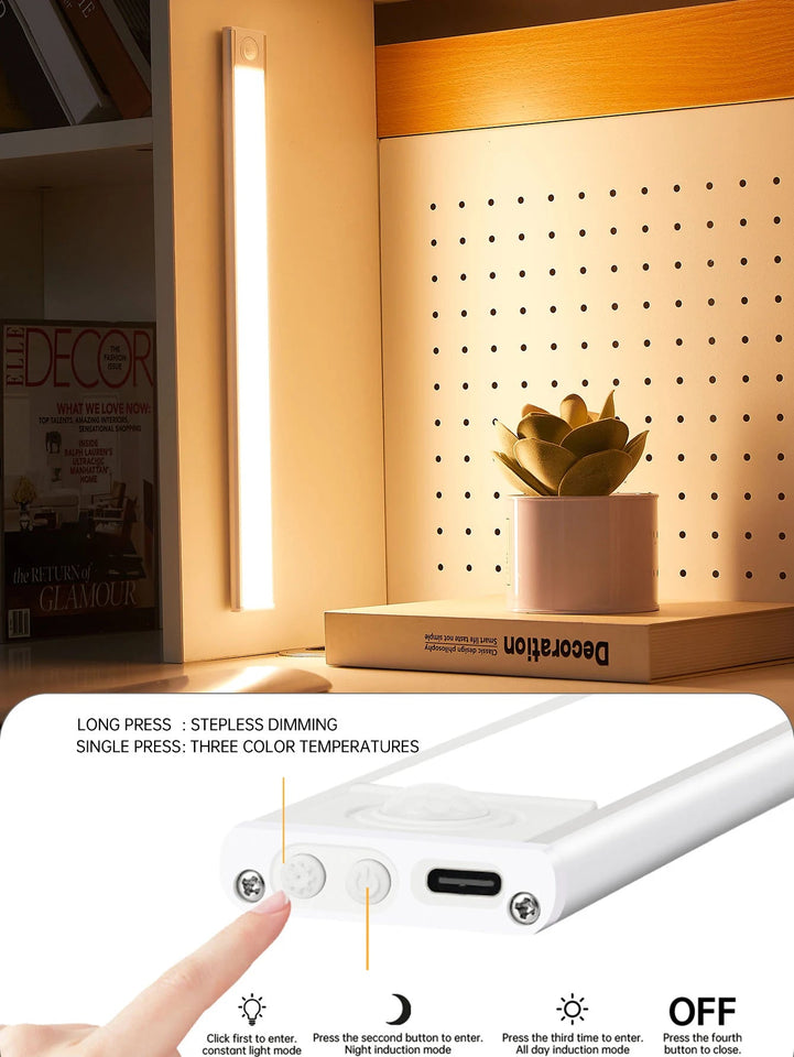 Night Light Led Light Under Cabinet Light Motion Sensor night light Closet Light Cabinet Kitchen Lighting Magnetic night light Aimak Store