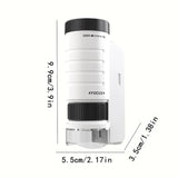 60-200X Children Microscope Pocket Microscope with LED Portable High Definition Science Microscope Outdoor Pocket Kid Microscope Aimak Store