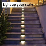 1/4/8/12/pcs Solar LED Lights Outdoor Garden Light Deck Lamp Solar Stairs Light Waterproof Solar Step Lamp Patio Garden Decor Aimak Store