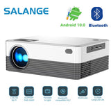 Salange P35 Android 10 Projector WIFI Portable MINI Video Beamer Smart TV 1280*720dpi for Game Movie Home Cinema 1080P 4K Video Aimak Store