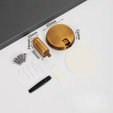 1 set of household silent, punch-free, invisible floor-mounted door stoppers, suitable for bathrooms and bedrooms Aimak Store