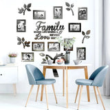 3D New Family Photo Frame Tree Wall Sticker Acrylic Self-adhesive Tree Collage Living Room Bedroom DIY Art Home Decoration Aimak Store