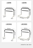 Elderly Bedside Assist Foldable Handrail Anti-Fall Bed Grip Four-Level Adjustable Barrier Convenient Safety Support Aimak Store