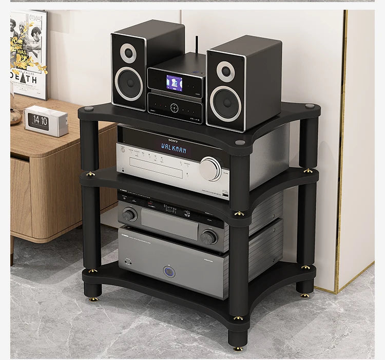 HiFi amplifier rack cabinet shock mount removable CD player video audio equipment metal tripod Desktop tripod stand speaker Aimak Store
