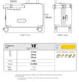 Travel suitcases can sit and ride children's luggage new lazy walking children trolley case boys girls wooden horse suitcase Aimak Store