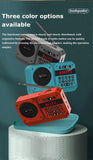 Mini Portable FM Radio High Sensitivity Radios Receiver Wireless Hifi  Bluetooth Speaker with Mic Support Recording TF USB Play Aimak Store